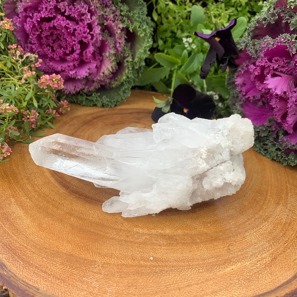 RAW QUARTZ CRYSTAL CLUSTER POINTS - Picture 2 of 6